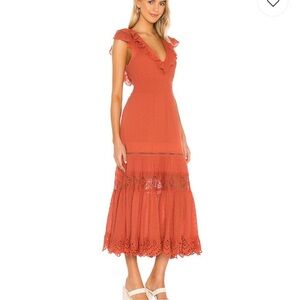 Spell daisy chain frill dress nwt size small